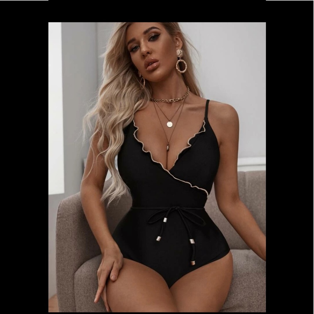 NEW Black One Piece Swimsuit